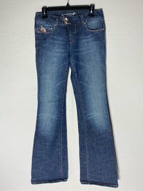 Vintage Y2K Parasuco Denim Legend Low Rise Flare Jeans Size 27